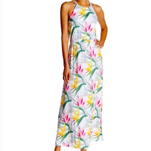 chinese dress ladies Paradise Bird Dress in Blue/Pink Xs / Blue main image 0